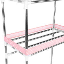 Cikonielf - Mobile da bagno per WC in acciaio inox, con 2 ripiani, 53 x 28 x 166 cm