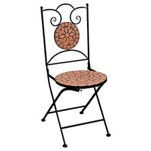 OUSEE Set Bistrò 3 pz con Mosaico in Ceramica Terracotta