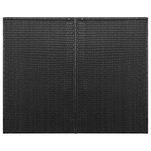 OUSEE Copribidone Doppio per Spazzatura Nero 153x78x120 cm Polyrattan