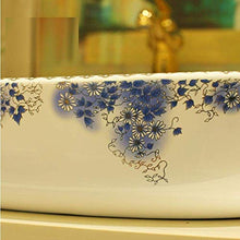 Lavabo da palco lavabo Ovale in Ceramica Viola Jingdezhen
