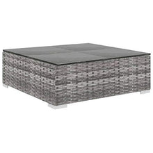 Festnight Set Divani da Giardino, Set Divano Esterno 5 pz con Cuscini in Polyrattan Grigio - Arredi Casa