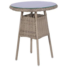 vidaXL Set da Bistro 3 pz con Cuscini Polyrattan Marrone Tavolo Sedie Esterni