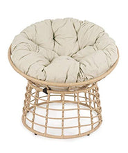 Bizzotto Poltrona Molly Naturale con Cuscino cod. 0661690