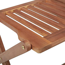 vidaXL Sedie da Giardino Pieghevoli 2 pz con Cuscini Massello Acacia