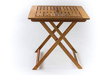 AVANTI TRENDSTORE - Malvi - Tavolo da Giardino, Pieghevole, in Legno Massiccio. Disponibile in 2 Diverse Misure. (Lap 75x72,5x75 cm)