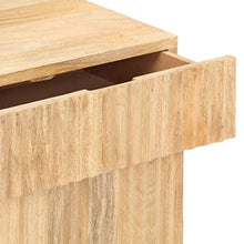 vidaXL Comodino 40x35x54 cm in Legno Massello di Mango