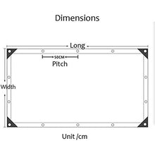 SHIJINHAO Telo Impermeabile Esterno,Trasparente Telo Impermeabile Pieghevole PVC Materiale Baldacchini Con Occhielli Antistrappo E Protezione Del Vento Della Barca Incatramata For I Giardini Serre Pro