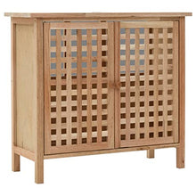 vidaXL Legno Massello di Noce Mobile Sottolavabo Arreddo Armadietto da Bagno