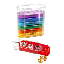 Organizzatore per medicinali a 28 celle a prova di umidità, mini valigetta per medicinali portatile Organizer settimanale per pillole Vassoio rimovibile e coperchio per dispenser di design