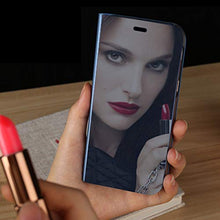 Saceebe Compatibile con Galaxy A50 Custodia pelle Cover a libro Specchio Mirror effect Electroplating Plating Portafoglio Flip Case Custodia in pelle Anteriore e posteriore Bumper Cover,nero