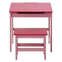 Premier Housewares 2402525 Set Scrivania e Seggiolino per Bambini, 57x55x48 cm, Rosa