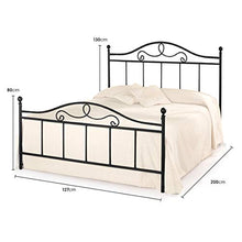 SomnusSana Letto in Ferro Battuto Una Piazza e Mezza - Prodotto Artigianale Italiano - Modello MALTA 120x190 Disponibile in vari colori (Verde Anticato)