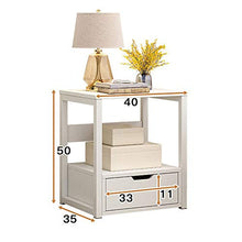 Comodini Comodino Comodino Comodini Comodino Comodino Comodino Camera da letto Piccolo armadio bianco Tavolino multiuso Comodino con cassetto ( Colore : Bianca , Dimensione : 35*40*50cm )