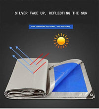 N / A Mobili copertine Giardino Copertura Impermeabile Esterna Solare Ispessimento Tela Copertura del Camion Tetto Ombra mobili da parapioggia plastica (Colore, Blu Reale, Dimensioni, 4x4m).