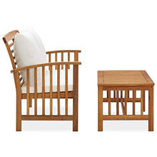 FAMIROSA Set Divani da Giardino 2 pz con Cuscini in Massello di Acacia-0263