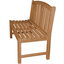 Panca da giardino Bari Teak in legno massiccio senza braccioli