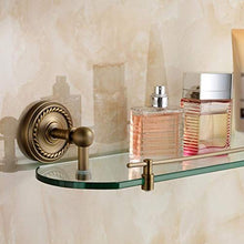 HYYDP Parete Porta Salviette Retro Bagno Mensole di Vetro a Un Piano a Parete per Bagno
