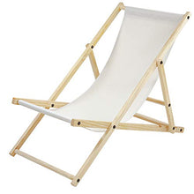 albatros Lettino da Giardino Sun, Beige, Pieghevole, Sedia a Sdraio, Legno, terrazza Esterna