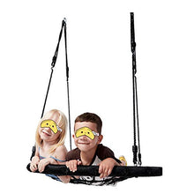 MALY Altalena per Esterno, Corda Gigante per Web Nido Appeso Albero Rotondo Resistente Facile da Installare 100Cm Bambini Giardino Esterno Altalena per Bambino Adulto
