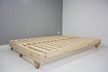 Futon On Line Divano Letto Zúrich, Naturale, Copertina Nero, 200 x 140 cm. - Arredi Casa