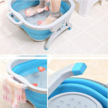 Idromassaggio Plantare, Pediluvio Pieghevole Pediluvio Pieghevole Termale Spa Benessere Leggero salvaspazio Pediluvio,Blue