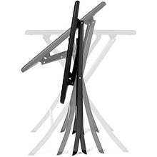 Vanage VG-8724 Tavolino, Plastica HDPE, Nero, 61.5 x 61.5 x 73 cm