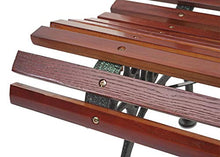 Mendler Panca panchina da Giardino terrazza HWC-F97 Legno ghisa ~ 2 posti 122cm Marrone