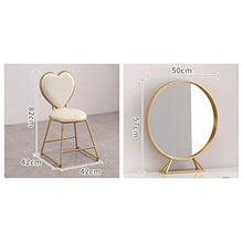 NQFL toletta A Forma di Cuore da Letto Europea Principessa Casa Ins Oro Bianco Ferro Battuto Trucco Scrivania Tabelle Cosmetici table-120cm