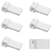 Windhager Ganci di serraggio, Gancio di Fissaggio per Tende da Sole, 6 Pezzi, Bianco, 0,5 x 1 x 3 cm, 10704