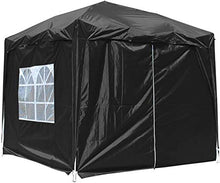 Gazebox a compatto pop-up integrale giardino, con 4 pannelli laterali,Black