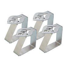 Kitchen Craft KCTCCLEAF Set di Clip Decorative per Tovaglia a Forma di Foglia in Acciaio Inox, Argento