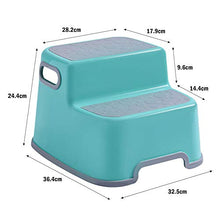 TT1 Sgabello, Sgabello da Bagno per Bagno, Sgabello per Bambini Antiscivolo a Doppio Gradino per Uso Domestico, mobili per Bambini