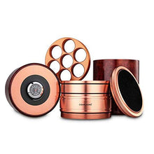 JKCKHA Cigar Box, Alluminio Cigar Box for Il Sigaro Humidor for sigari e Accessori for Fumatori, Cigar Benne in Grado di memorizzare 7 Sigari - Rose Gold, Anti-Pressione