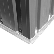 Festnight Capanno Capannone in Ferro per Attrezzi in Metallo Grigio 257x205x178 cm