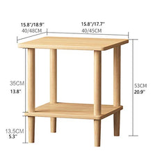 Comodini Tavolino Moderno Finale Industriale di Tabella, 2-Tier Tavolino con Bagagli Scaffale, Soggiorno Camera da Letto Comodino Comodini Letto (Color : Light Brown, Dimensione : M)