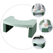 Cabilock Sgabello in Plastica Antiscivolo per Bambini Sgabello in Plastica per Bagno Home Office Asilo (Verde)