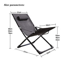 LINGZE Poltrone da Giardino, Sdraio da Giardino, Sdraio da Esterno, Pieghevoli Multiposizione, sedie Relax con Cuscini in Spugna, Nero