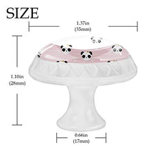 Maniglie per cassetti Manopole per cassetti Manopole rotonde Confezione da 4 per armadietto, cassetti, cassettiere, cassettiere ecc - Panda Princess Kids