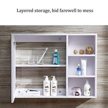 Armadietti a specchio Mobili da Bagno Legno Massello Bagno A Parete Mobile A Specchio Impermeabile con Mobiletto Mensola Specchio da Parete