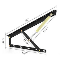 OldFe capacità da 60kg La Strutture Letto 60cm Il Kit di Sollevamento per Letto O Divano da 1.5x2m Modello B600mm - Arredi Casa