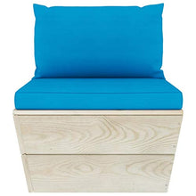FAMIROSA Set Divani da Giardino su Pallet 6 pz con Cuscini Legno Abete-3532