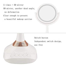 Specchio per Il Trucco, specchi per Il Trucco del Bagno con ingrandimento 5X Illuminato a LED - Specchio per Il Trucco con luci 1X / 5X Specchio da Viaggio ingrandito