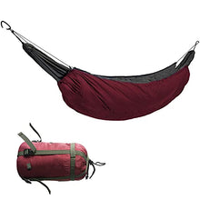 Amaca Da Esterno Sacco A Pelo Ultralight Camping Underquilt Portatile Inverno Caldo Sotto La Trapunta Coperta In Cotone Lazy Bag Borgogna
