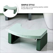 Cabilock Sgabello in Plastica Antiscivolo per Bambini Sgabello in Plastica per Bagno Home Office Asilo (Verde)