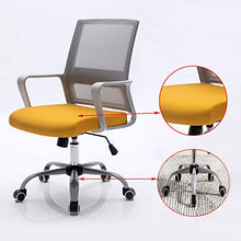 LKLXJ Sedia da Ufficio-Computer Sedie-360 °Girevole Sgabello-Sgabelli da Bar-Poltrona Gaming,con Schienale E Braccioli Fissi,Base A Cinque Razze in Acciaio,Design Ergonomico,Uso Scrivania(Grigio)