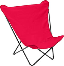 LAFUMA Pop Up XL Sdraio Tripolina Telaio Nero Tela Rosso Garance