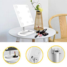 WENYOG Specchio Trucco Specchio da vanità Portatile 8 luci a Specchio di Trucco Regolabile per Il Trucco Table spogliatoio Specchio da Camera da Letto con luci Specchio da Tavolo
