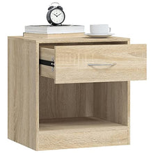 vidaXL 2X Comodini con Cassetto Rovere Mobiletto Mobile di Arredo Armadietto