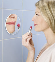 WENKO Specchio cosmetico ingranditore - ingranditore 3x, 300 % ingrandimento, Plastica, 12 x 0.5 cm, Cromo