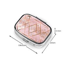 Scatola quadrata per pillole medicinali in rame moda pillola organizzatore viaggio pillola dispenser per vitamine integratori